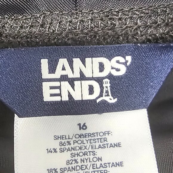 Lands' End Black Pink Paisley Skort Athletic Tennis Golf 16 - Picture 7 of 9